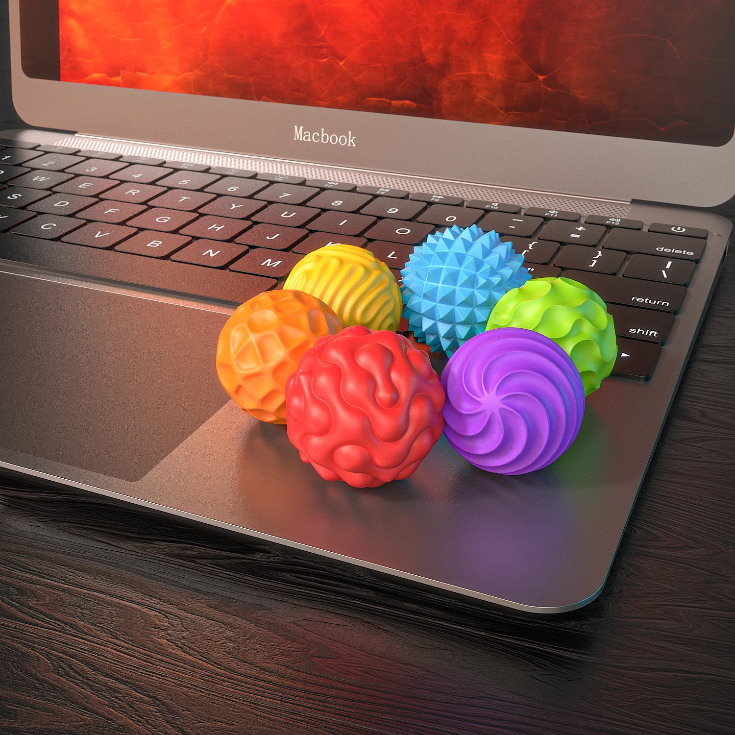 Bolas magnéticas de silicone antiestresse - Imagem 2