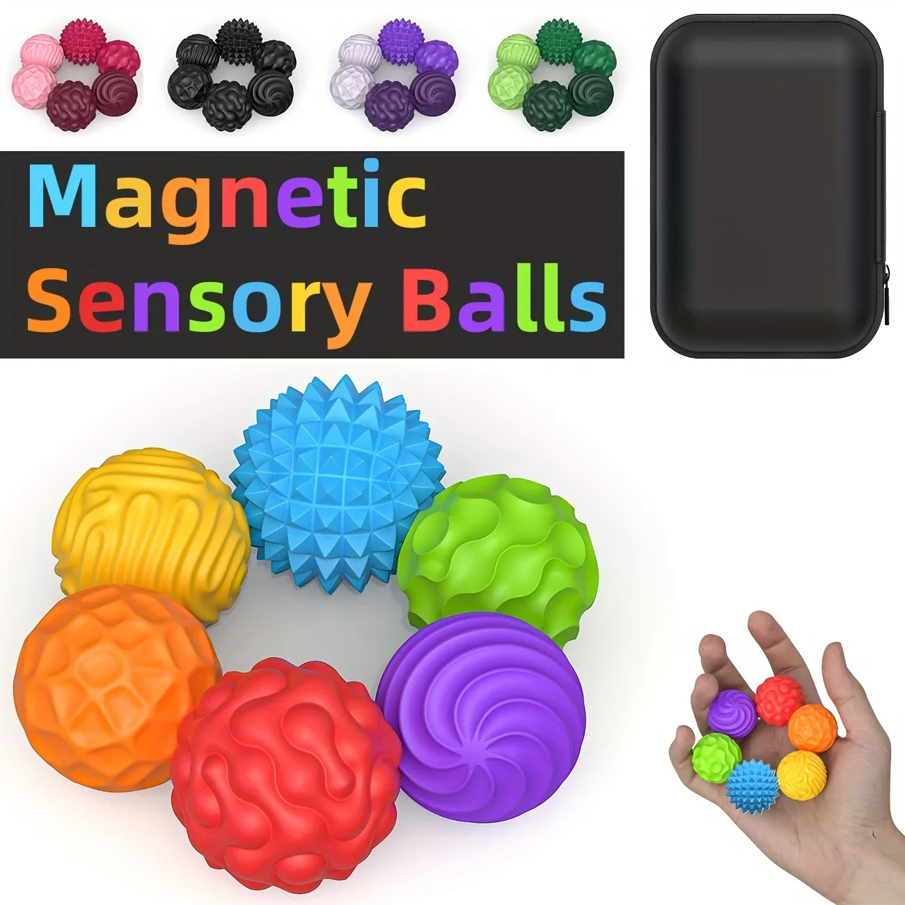 Bolas magnéticas de silicone antiestresse