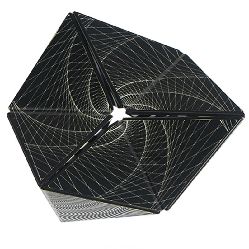 Cubo mágico 3d infinito, quebra-cabeça irregular, visão anti-estresse - Imagem 3